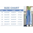 thumbnail image 7 of Coerni Casual Pants Big Kids Girls' Thin Denim Wide Leg Pants Loose Drawstring Jeans Summer Daily Casual Trousers for Outdoo Play, 7 of 7