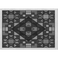 thumbnail image 1 of Ahgly Company Machine Washable Indoor Rectangle Transitional Charcoal Black Area Rugs, 7' x 9', 1 of 7