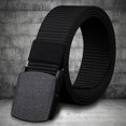 thumbnail image 4 of Men's Nylon Canvas Belt Plastic Buckle Metal-Free Military Tactical Waist Belt Outdoor Hiking Web Webbing Belt, 4 of 4