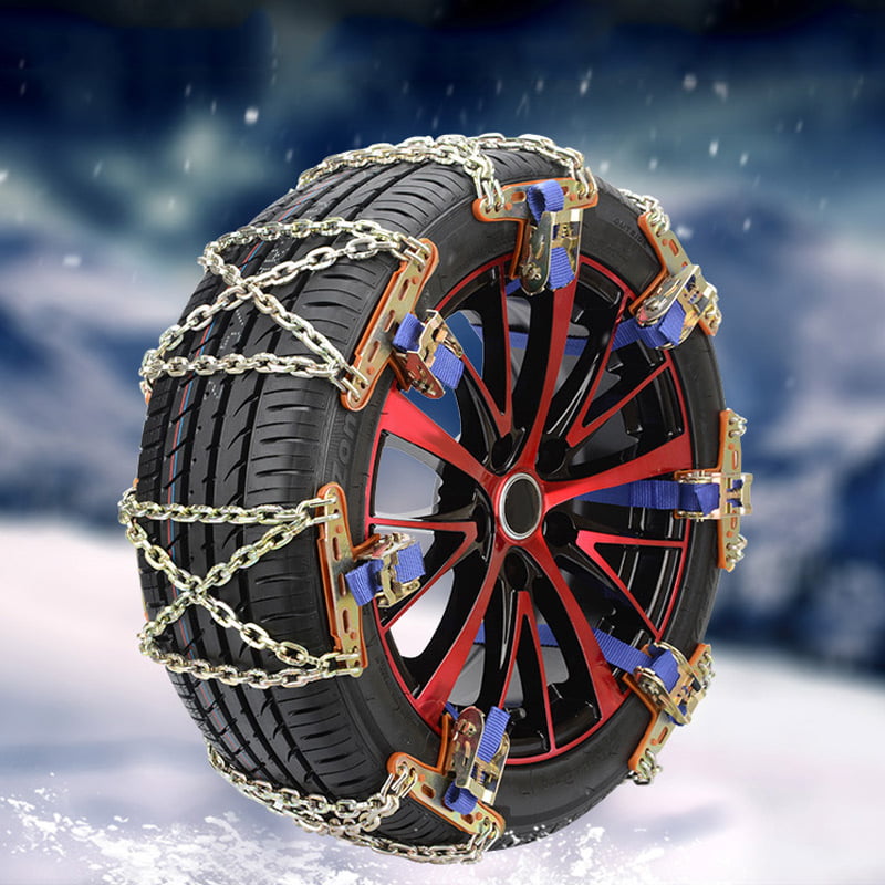 1/2/4x Anti-Skid Chains,Wheel Tire Snow Anti-Skid Chains for Car Truck SUV Winter Universal ICES-Breaker Outdoor Scope of Application:ICES Road, Snow Road and mud Road 