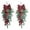 Style B, variant on Topboutique Christmas Swag Decorative Teardrop Swag 2 Pcs Christmas Wreath with Bowknot Artificial Christmas Pine Branch Swag with Berries and Balls for Front Door Farmhouse Home Wall Hanging Decor