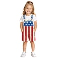 thumbnail image 6 of Heydday Kids American Flag Bibs Overalls Boy Girl 4th of July Outfits Adjustable Straps Coveralls Patriotic Romper Jumpsuits, 6 of 6