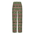 thumbnail image 4 of Luxalzxs Mens Christmas Pajamas Pants Lightweight Straight Leg Sleep Lounge Pj Bottoms Pyjama Jogger Trendy Plaid Print Home Pants Elastic Waist Casual Pajama Bottoms with Pockets, 4 of 5