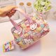 thumbnail image 3 of Sanrio-neceser de piel sintética con estampado de Hello Kitty para mujer, bolsa de viaje con estampado de gato Kawaii, ideal para cosméticos y maquillaje, gran oferta, 3 of 4