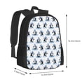 thumbnail image 2 of Balery Skiing Penguin Funny Backpack for Men and Women - Durable 600D Oxford Cloth -Large Capacity, Water-Resistant School, Travel, and Hiking Bag, 2 of 7