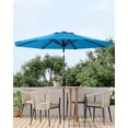 thumbnail image 1 of Bingirl 9-Foot UV-Resistant Patio Table Umbrella: 8 Sturdy Ribs, Easy Push-Button Tilt, Great for Pool, Yard, and Garden (Azure), 1 of 5