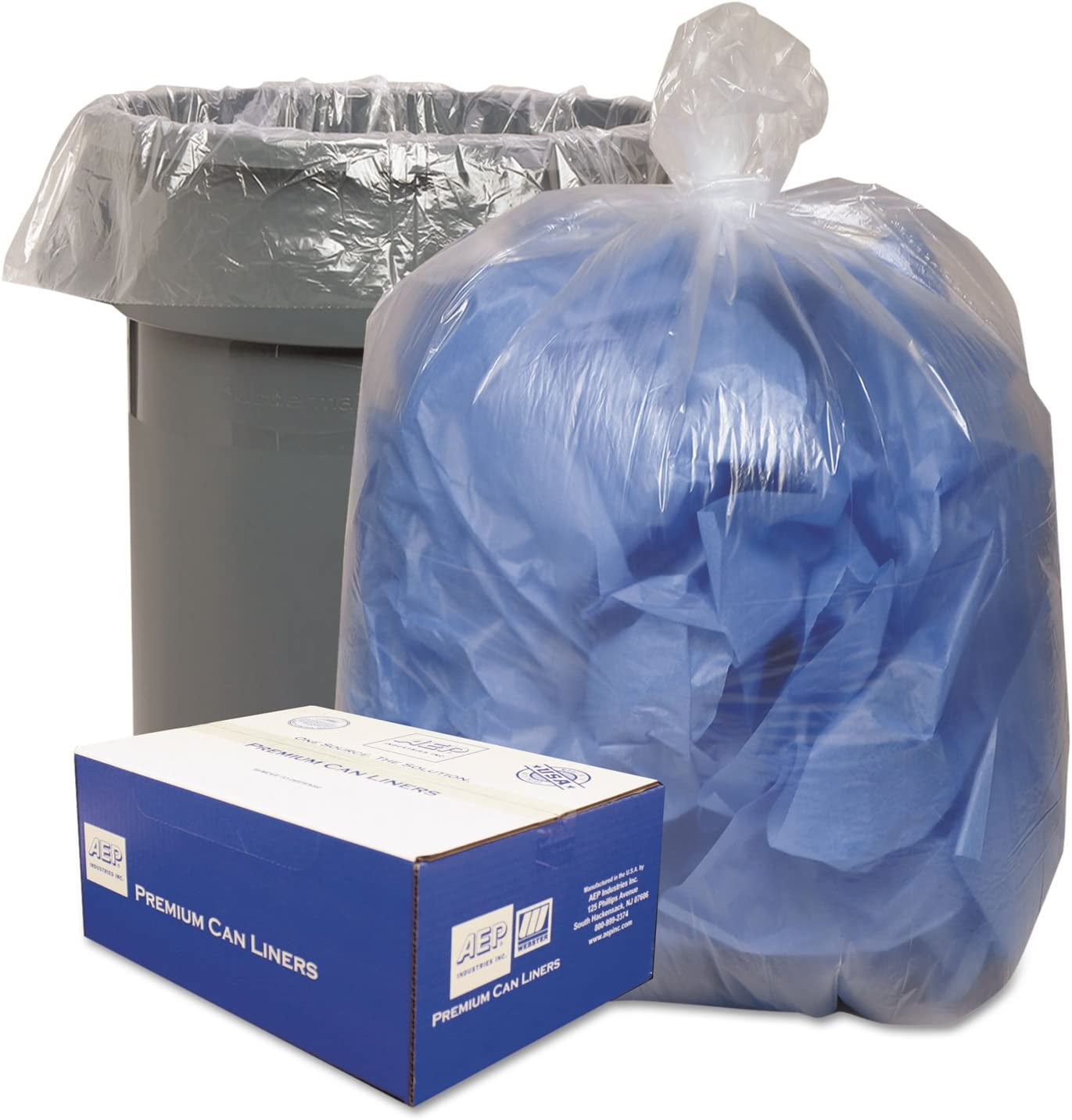 Classic Clear Clear Trash Bag 55-60gal., 100PK WEBBC60