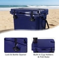 thumbnail image 5 of 25QT Portable Cooler, Insulated Hard Cooler with Bottle Opener, Cup Holder, Forming Ruler, 5-7 Day Ice Retention, Travel, Beach, Camping, Fishing, 5 of 9