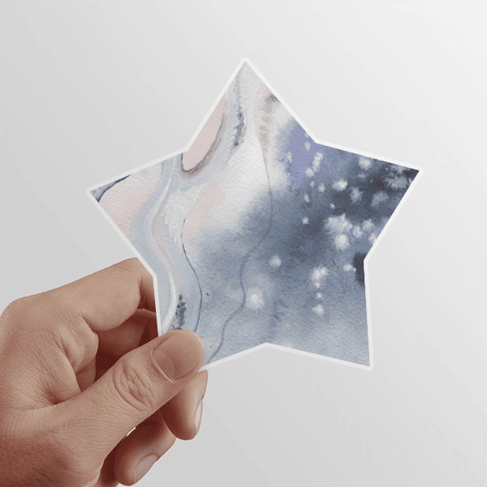 Ink Watercolor Shading Star Sticker Paster Vinyl Car Tags Decoration Decal
