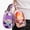 Arc-shaped Purple, variant on BAETEUY Clear Figure Display Bag, with Keychain, Large Capacity, Dustproof, Transparent, Carrying Case, Bag Pouch, Keychain Charms, Perfect for Collectibles