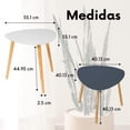 thumbnail image 4 of BEE VIBES Conjunto de 2 Mesas de Centro Modernas y Minimalistas - Ideal para Decoración en Sala, Recibidor o Recamara, Mesa Auxiliar para Hogar Interiores y Exteriores, Coffee Table Bebidas y Comidas, 4 of 5