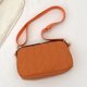 thumbnail image 3 of Bolsos Cruzados Bolso de hombro acolchado cruzados de hilo de bordado casual para fiesta (naranja), 3 of 8