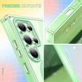 thumbnail image 4 of Dteck Built-in Screen Protector Case for Samsung Galaxy S25 Ultra,Compatible with Mag-Safe Slim TPU+PC Full-Body Stylish Shockproof Protective Transparent Cover,Green, 4 of 6