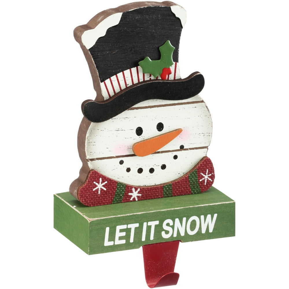 Holiday Time Snowman Stocking Holder - Walmart.com - Walmart.com