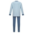 thumbnail image 2 of Jizyo Kids Boys Girls Long Johns Thermal Underwear Set Long Sleeve Rabbit Printed Crewneck T-Shirt and Elastic Waist Pants Blue 2-3, 2 of 7