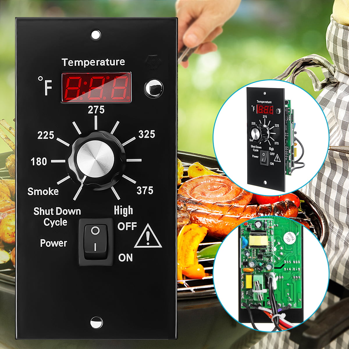 120V Upgrade Digital Thermostat Controller Board For Traeger Wood Pellet Grill 