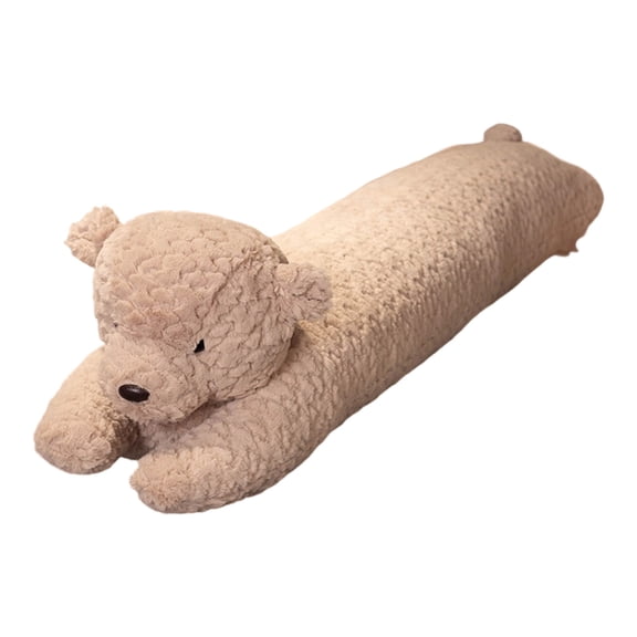 Bear Body Pillow Long Hugging Pillow for Side Sleepers Back Support Cushion for Adults 35.43 Inches(Brown)