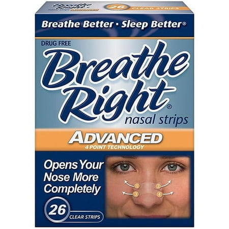 GlaxoSmithKline Breathe Right Nasal Strips, 26 ea