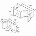thumbnail image 2 of Prime-Line Products M 6218 Tub Enclosure Guides and Bumpers, White,(Pack of 2), 2 of 2