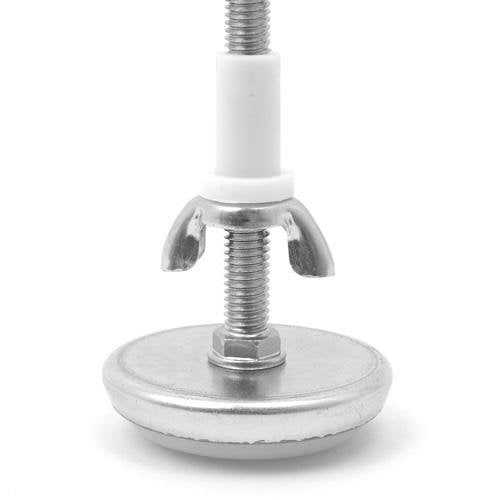 AdjustAGlide Threaded Steel Bed Glides, 5" Tall, with Wingnuts