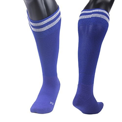 Meso Women's 1 Pair Extremely Durable Knee High Sports Socks - Fitness & Workout Clothing, Gym, Gear or Fashion Socks XL003 Size MBlue