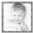 thumbnail image 2 of ArtToFrames 22" x 22" Hammered Steel Metallic Picture Frame, 22x22 inch Silver Wood Poster Frame (WOM-5264),  Pack, 2 of 7