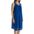 thumbnail image 2 of Women's Shadowline 37280 Petals 40 Inch Embroidery Gown (Purple 2X), 2 of 4