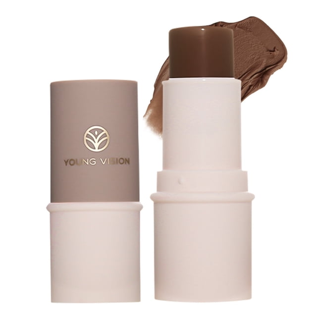 YOUNG VISION 06# Contour Stick - 1Pc Multi-Functional Lazy Makeup Tool with Cotton Soft Silky Texture, Highly Pigmented & Long-Wearing Formula, Compact Portable Design for Easy On-the-Go Application,