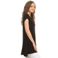 thumbnail image 3 of Women's Casual Solid Color Blouse Tunic Top Shirt, 3 of 4