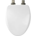thumbnail image 2 of Bemis 19170NISL Wood Elongated Slow-Close Toilet Seat, Available in Various Colors, 2 of 9