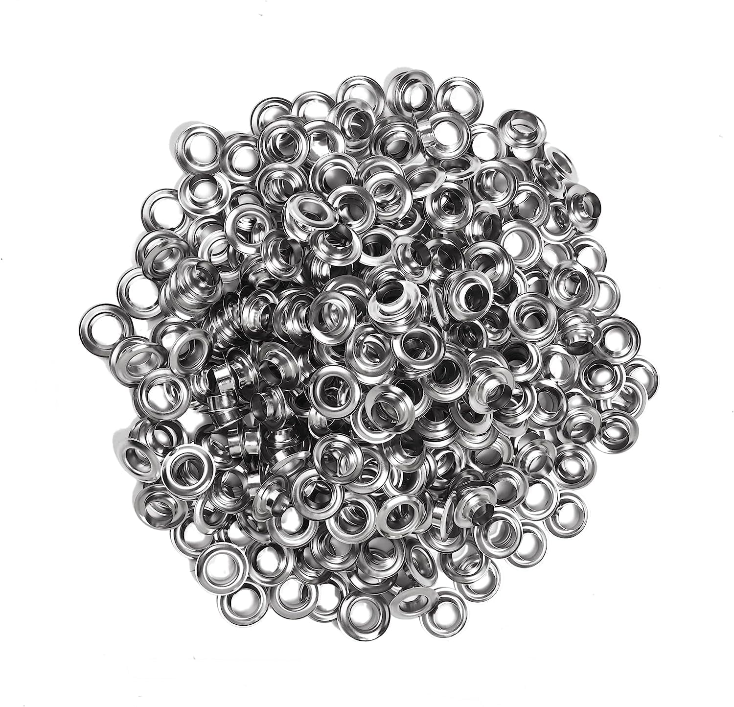1000pcs Grommets 3/8 I h (10mm) Washers and Grommets Kit for Grommet Tool, Banner & Posters Metal Grommets Eyelets for Fabric Clothes Leather Belt Pu hing