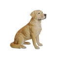 thumbnail image 4 of Décor de Jardin Statue d'Animal Labrador Retriever Jaune Assis, 4 of 5