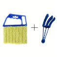 thumbnail image 1 of 1pc/2pcs Blinds Cleaning Brush,Handheld Mini Curtain Brush Dust Remover With 7 Removable Microfiber Sleeves For Air Conditioning Home Gadgets, Car Vents, Fan, 1 of 5