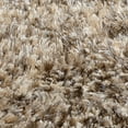 thumbnail image 4 of Harbinger 5 x 8 Shag Area Rug Eco Friendly Handwoven Fabric Blend Brown- Saltoro Sherpi, 4 of 5