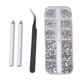 thumbnail image 1 of Nail Art Rhinestones Kit 1440 pcs Nail Gems 6 Sizes (1.5-4.5 mm), 1 of 5