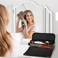 thumbnail image 5 of Hair Tools Storage with Heat Resistant Mat- Wool Tree Printed Curling Iron Travel Bag/Flat Iron Case for Women, 5 of 8