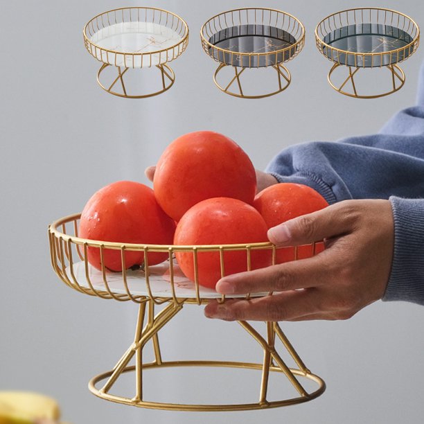 ¡Compra y Aprovecha las Mejores Ofertas!, Plato de frutas de cerámica de estilo europeo para sala de estar, hogar, canasta de frutas, soporte para postres y dulces, bandeja para postres Akmoler