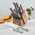 thumbnail image 4 of Cuisinart 15pc Stainless Steel Hollow Handle Cutlery Block Set - Soft Hammer, C77SSH-15P, 4 of 4