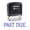 Blue, variant on Printtoo Office Stationary Stamp PAST DUE Self Inking Rubber Stamp-Black