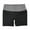 black - black, variant on Reebok Womens Fitted Highrise Athletic Compression Shorts