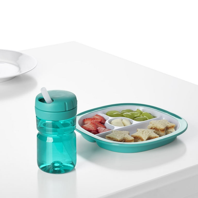 OXO TOT Adventure 12 oz. Teal Water Bottle 63143600 - The Home Depot
