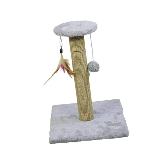 Langgg Cat Scratching Post Scratch Pole Gift Durable for Kittens Supplies Square Gray