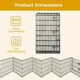 thumbnail image 5 of PEQULTI 42" Metal Dog Playpen 8-Panel (42" x 24") Foldable Pet Fence No Door for Indoor & Outdoor Use, 5 of 8