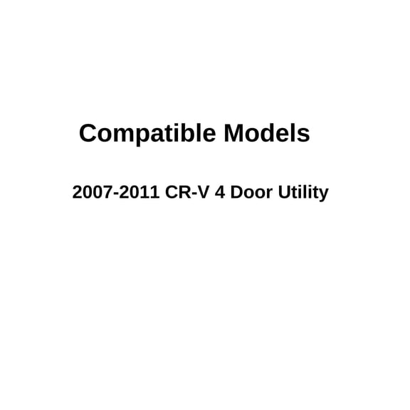 Driver Left Side Rear Door Window Door Glass Compatible with Honda Honda CR-V 2007-2011 Models