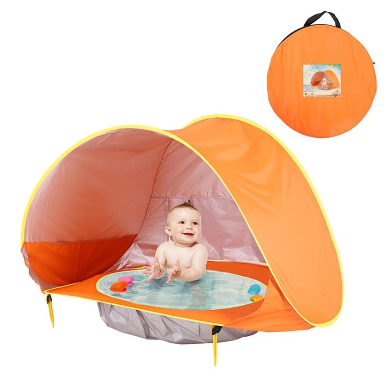 Ultralight Automatic Pop Up Tent UPF LOYO Baby Beach Tent with Built-in Pool 