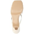 thumbnail image 6 of Journee Womens Starling Kitten Heel Two Tone Open Toe Dress Sandals, Widths Available, 6 of 9