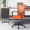 thumbnail image 2 of FDW Ergonomic Office Chair, Lumbar Support, Rolling Swivel for Women(Orange), 2 of 7