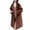 Brown, variant on YFNNUP Women's Trench Coats Notched Collar Single Breast Midi Long Pea Coat Casual Loose Winter Outwear with Pockets