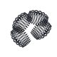 thumbnail image 2 of Soidarity 10x peines laterales para el cabello, peine tenedor de plástico con puntiagudos, herramientas de estilismo de joyería, tocados para Cuidado del cabello Negro Soidarity CE013202-01B, 2 of 6