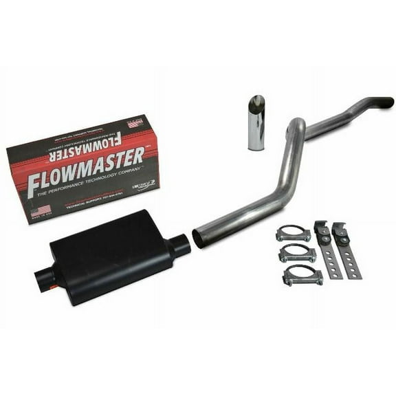84-01 Jeep Cherokee 4.0L 2.5" Aluminized Exhaust Kit Flowmaster Super 44 Tip